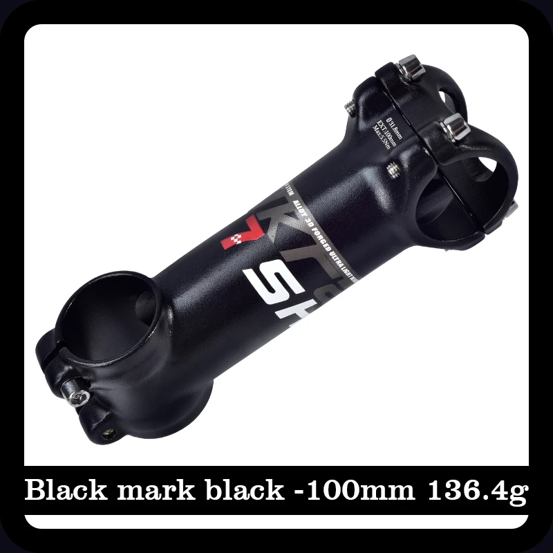Велосипедный стержень 45 55 65 70 80 90 100 110 мм высокопрочный 7 градусов велосипед 31,8 мм руль для XC AM MTB Горный Дорожный велосипед - Цвет: Black Red 100mm