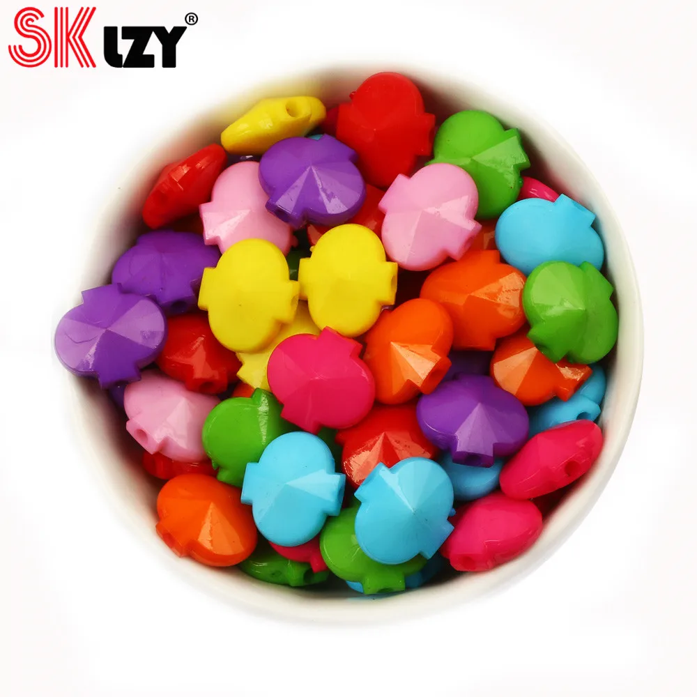 50PCS 13X12MM Acrylic Mixing Color Loose Beads Irregularly For DIY Children's Toys Handmade Jewelry Bracelet Making | Украшения и