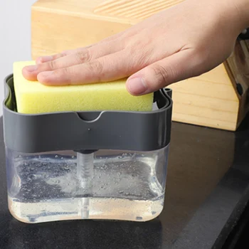 

Soap dispenser pump Toilet Washing Bathroom Hand Push ABS Kitchen Home Sponge Holder Water Resistant Hotel Portable Dispenser