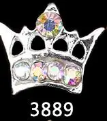 MAFAN 10 шт. корона для ногтей из металлического сплава в форме сердца ювелирные изделия для маникюра Кристаллы Стразы 3D Модный Блестящий Циркон Подвески для ногтей - Color: 3889
