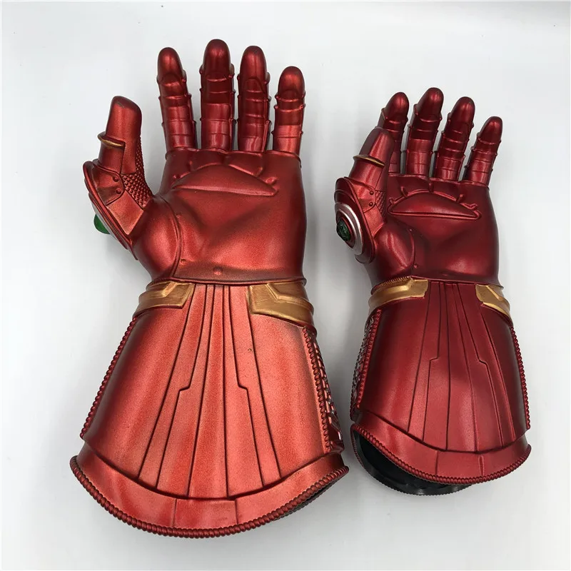 1: 1 светодиодный светильник Thanos Gauntlet Военные перчатки косплей Хэллоуин костюм реквизит Endgame 4 Quantum
