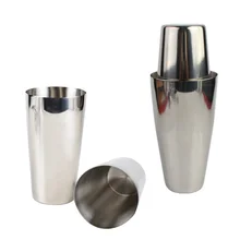 10 шт., классический шейкер для мартини из нержавеющей стали, 750 мл, 600 мл, барные инструменты для виски, напитков, вина, барменов, вечерние миксеры