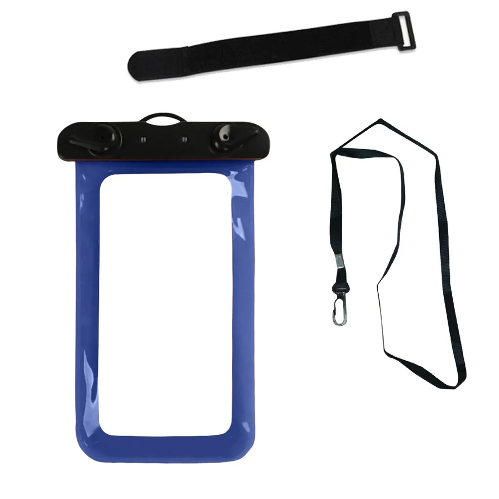 BU Float Airbag Waterproof Swimming Bag Mobile Phone Case Cover Dry Pouch Universal Diving Drifting Riving Trekking Bags JU22 - Цвет: BU