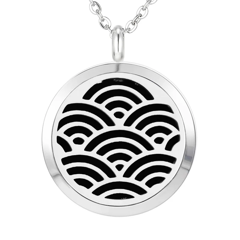 089 Essential Oil Diffuser Locket Pendant Necklace
