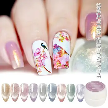 

2020NEW Cat Eye Gel Polish Soak Off Luminous Magic Crystal Cat Eye UV Gel Magnetic Glitter Soak Off Nail Gel Varnish
