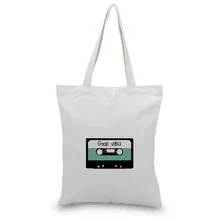 Сумка Холщовая Сумка с милым рисунком на заказ Печать текстовый логотип DIY ежедневное использование Экологичные многоразовые хозяйственные сумки переработка