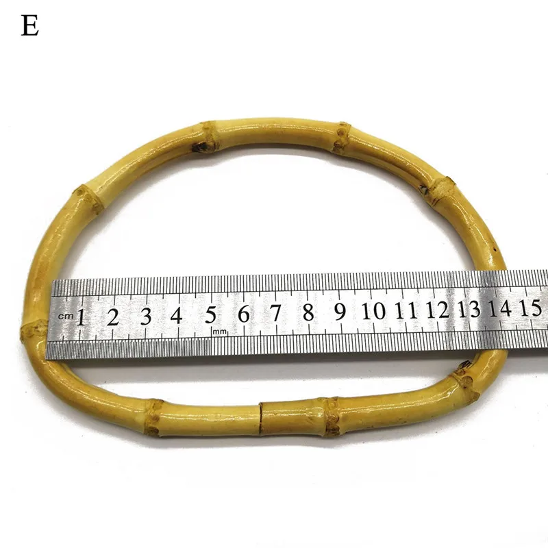 1 шт. натуральная бамбуковая сумка ручка для Сумочка ручной работы DIY сумки аксессуары новая круглая полукруглая сумка ремешок Anse De Sac - Цвет: 5