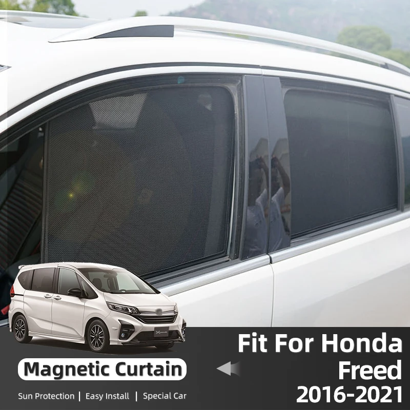 For Honda Freed 2016-2021 Magnetic Car Door Window Sun Shades Windshield Protector Automotive Accessories |