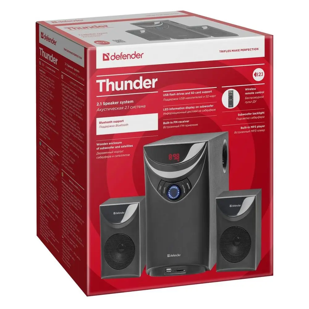 Thunder 60Вт, Bluetooth, FM/MP3/SD/USB