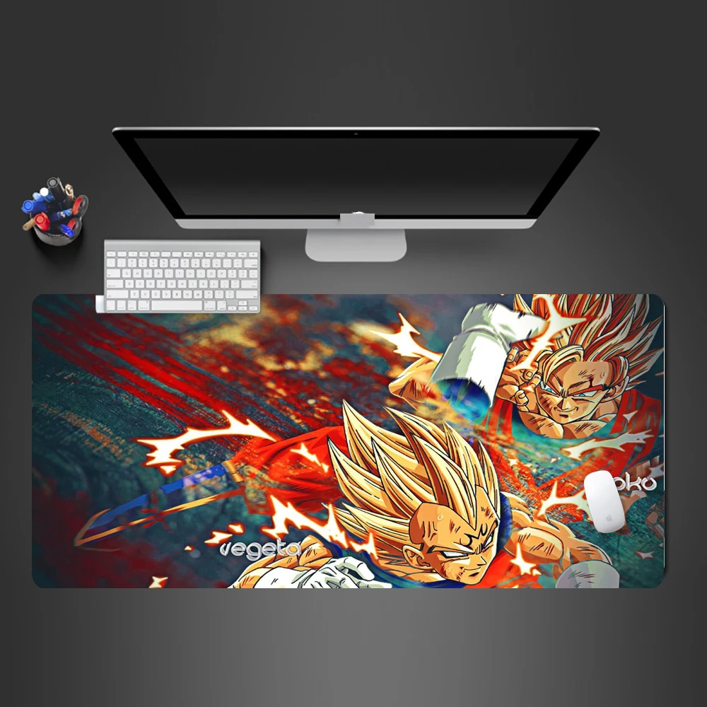 Dragon Ball Аниме Коврик для мыши большой резиновый коврик XXL игровой ПК настольный