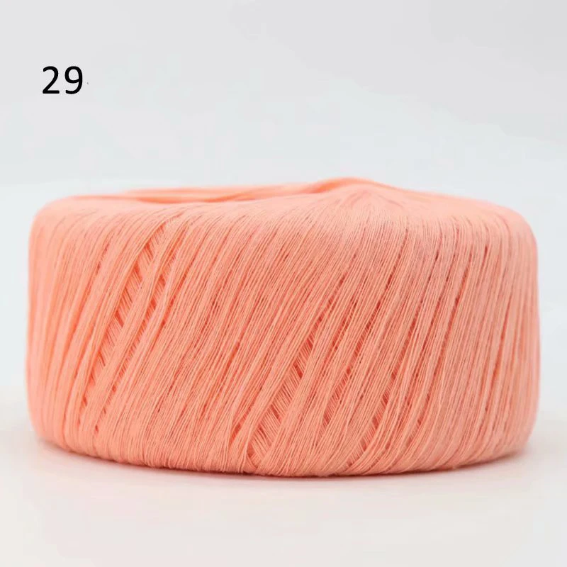 29Watermelon pink Хлопковая нить ручной работы крючком Diy кукольный свитер шарф линия в толстой шерсти для малышей VS029 - Цвет: 29Watermelon pink