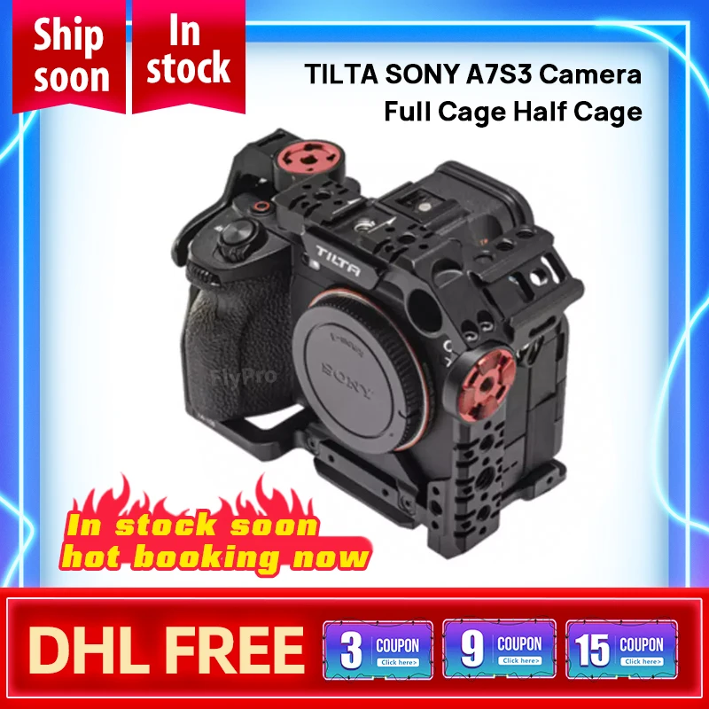 Фотокамера в наличии TILTA SONY A7S 3 Полная Клетка половинчатая клетка базовый легкий