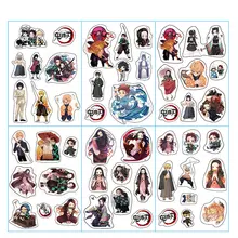 6 шт./лот аниме наклейки Demon Slayer Kimetsu no Yaiba стикеры Pegatinas набор