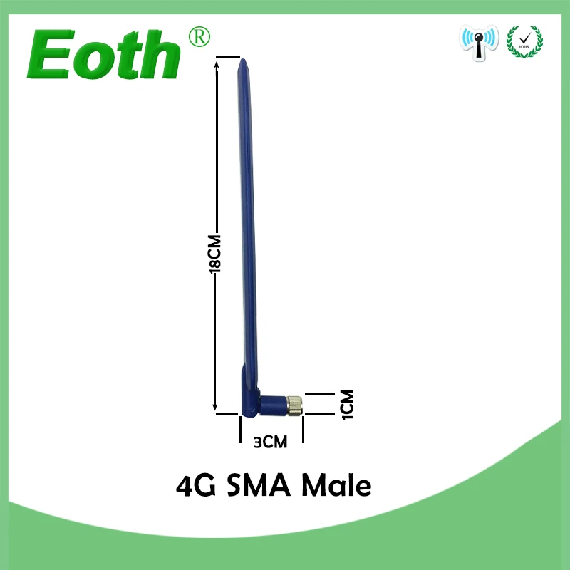 Eoth 2 шт 4G LTE антенна SMA разъем 10DBI антенна 698~ 960 МГц/1710~ 2690 МГц для huawei беспроводной маршрутизатор B593 B970 B260