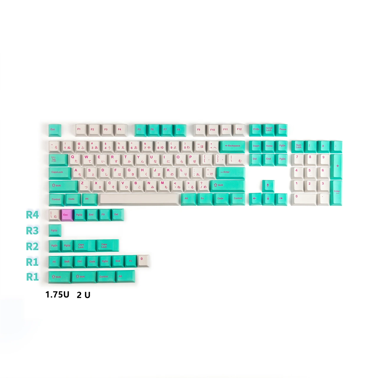 GMK Plum Keycaps Cherry Profile DYE Subbed PBT Key Cap ANSI Layout