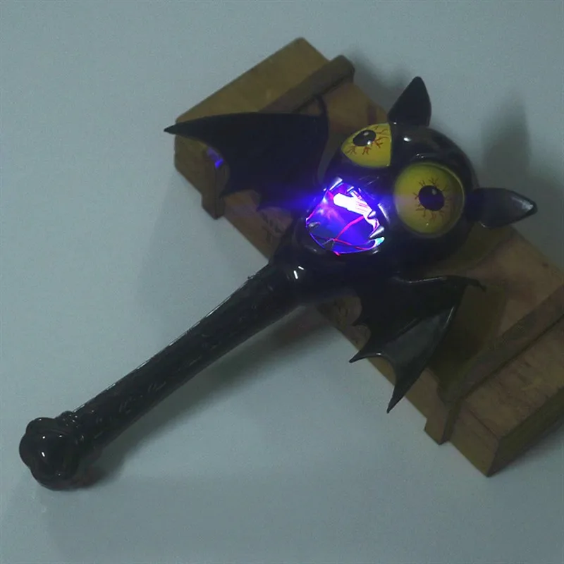 Halloween Toys For Children Pumpkin Ghost Magic Wand Luminous Witch Wand Horror Scene Layout Children Toys Gift Festival Props