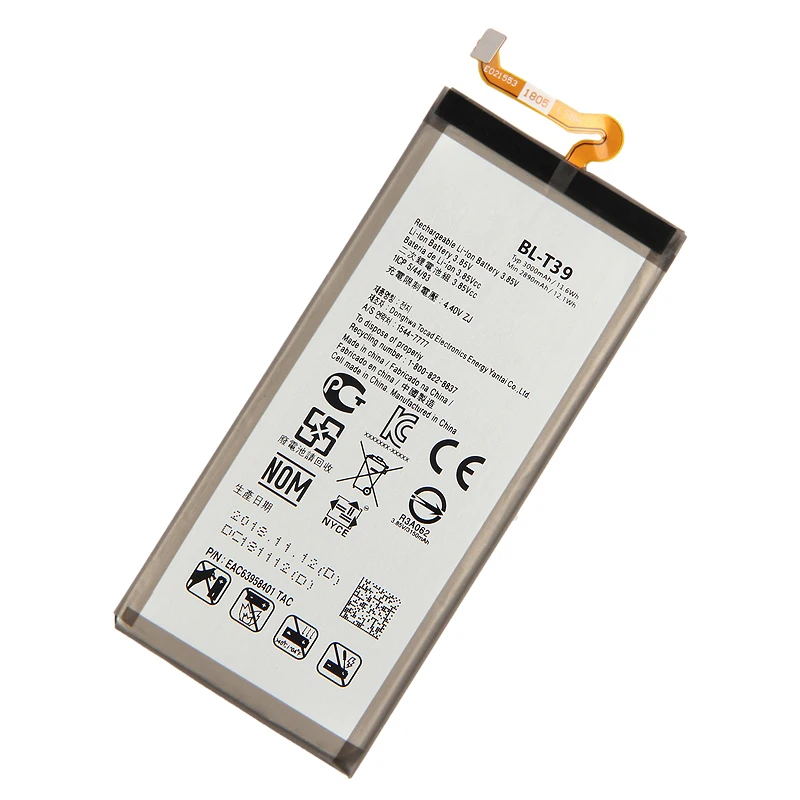Сменный аккумулятор BL-T39 для LG G7 ThinQ Q7 G710 Q7+ LMQ610 Аутентичные Аккумуляторы для телефонов 3000 мАч