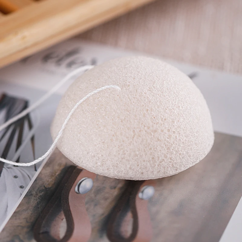 Konjac Губка для кожи чистая Косметическая пуховка