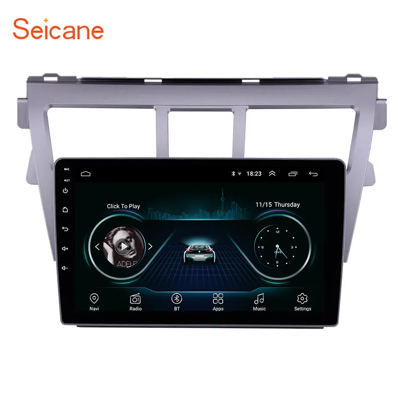 Seicane 9 "автомобиль радио для 2007 2008 2009 2010 2011 2012 Toyota VIOS Android 8,1 gps Авто Радио стерео AUX подходит для ответа на звонки и прослушивания музыки DVR ТВ