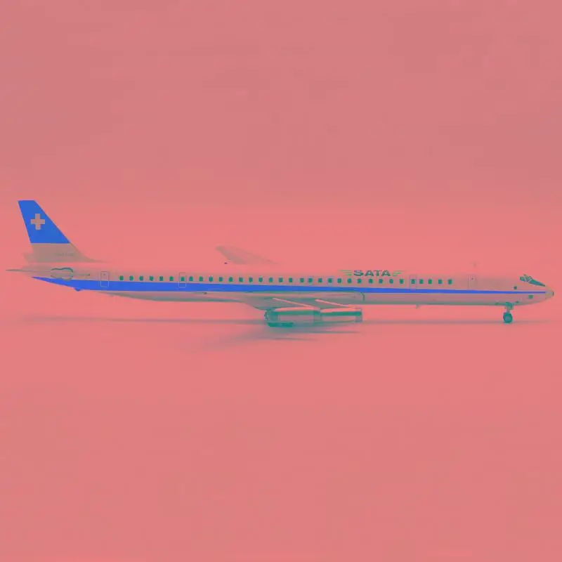 Inflight SATA MCDONNELL DOUGLAS DC-8-63 HB-IDM 1/200 литая под давлением модель самолета