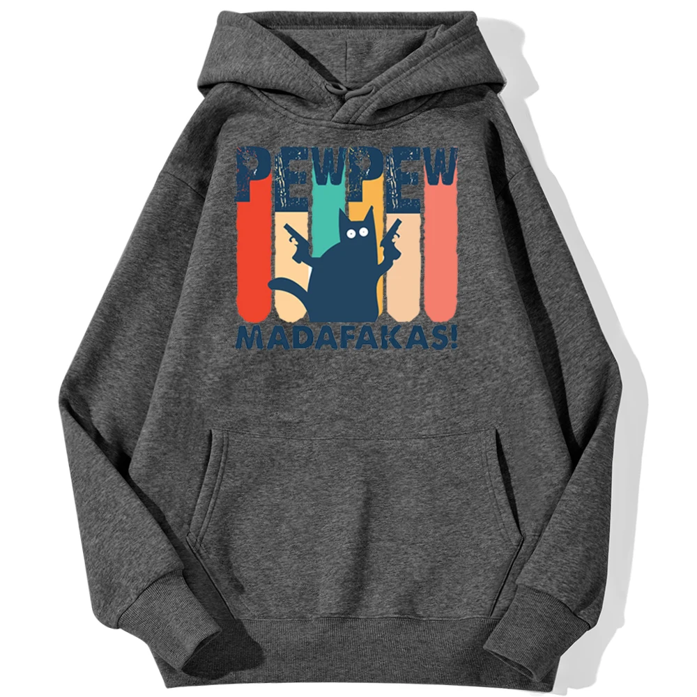 

Pew Madafakas Cool Black Cat Printed Hoodie Mens Vintage Warm Hoodies Sweatshirts Fleece Autumn Street Solid Color Fashion Hoody