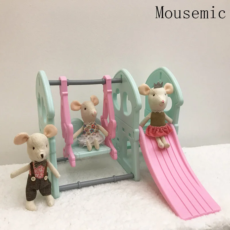 Ratón de peluche suave y adorable para niños, juguete de peluche de dibujos animados para dormir