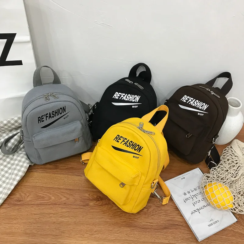 

Backpack Single-shoulder Canvas Bag Printed Fashion Children Schoolbag Outdoor Casual GIRL'S Bag