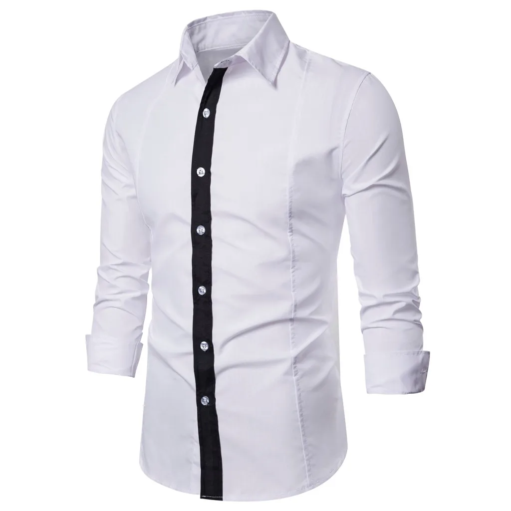 Мужские рубашки с длинным рукавом camisa masculina, приталенные мужские рубашки d90821