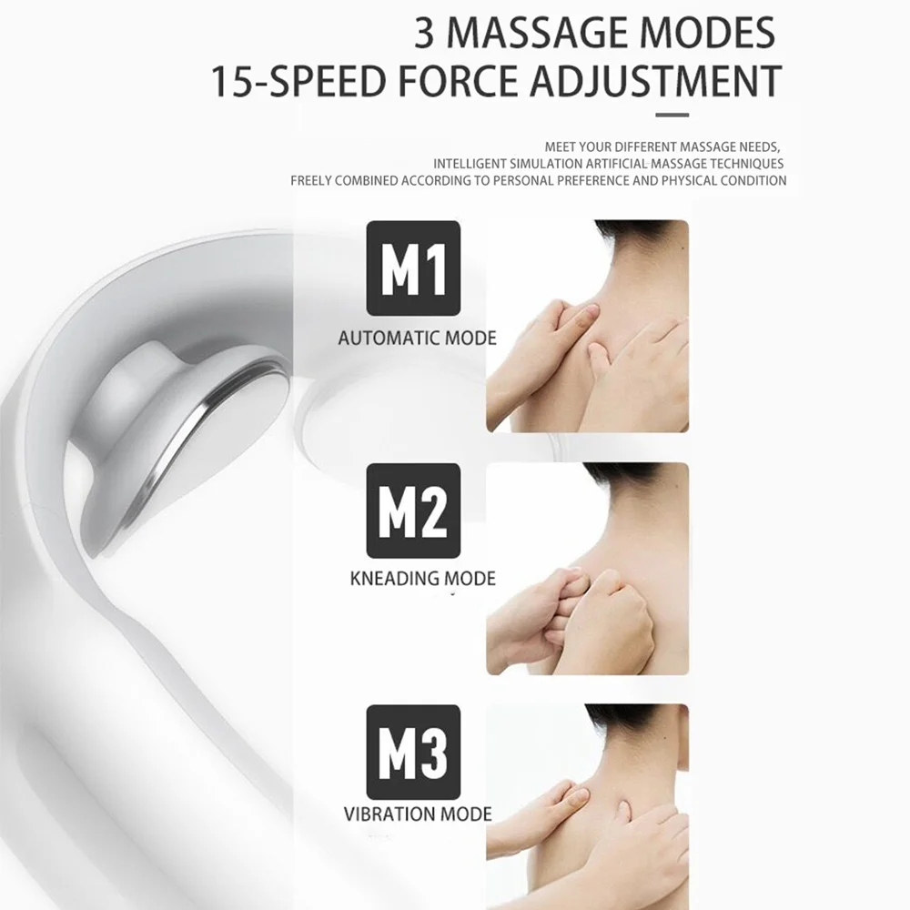 Электрический массажер для шеи умный переносной 3d телефон с дистанционным