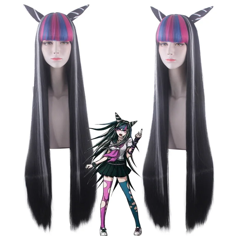 Game Mioda Ibuki Cosplay Costume Danganronpa 2 Wig Woman's JK Uniforms Girl Sailor Suit Halloween Carnival Costumes 0 (9)