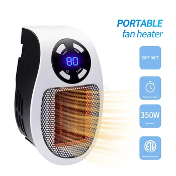 

500W Portable Electric Heater 2021 Wall Heater Room Heating Stove Household Radiator Remote Warmer Machine Fast Heater Fan