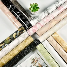 

Modern Bedroom Furnitures Desktop Waterproof Marble Wallpaper Vinyl Self Adhesive Contact Paper Solid Color Home Sticky Decals