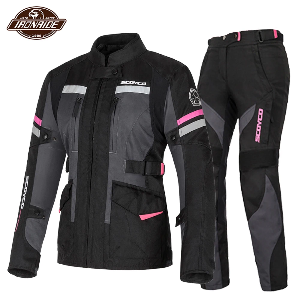 - SCOYCO 2020 Reflective Waterproof Motorcycle Jacket Men Women Motocross Protection Motocross Off Road Touring Jacket With Linner