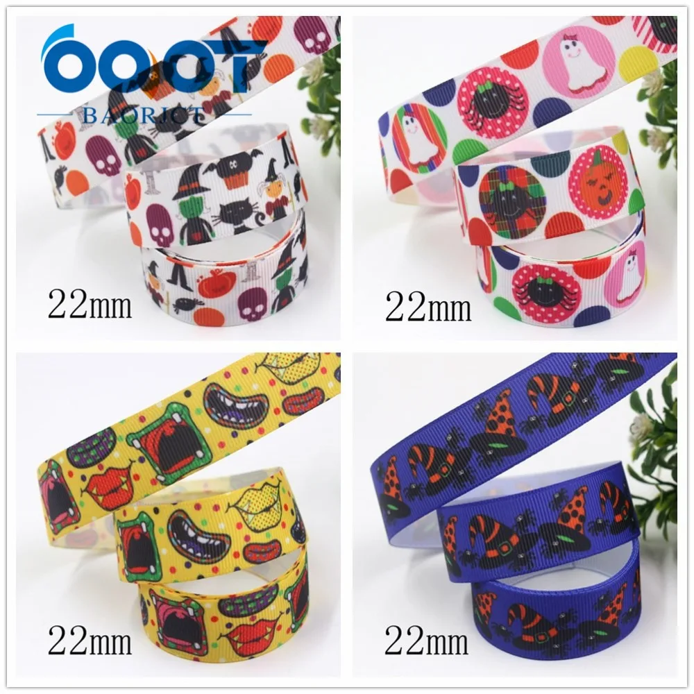 OOOT BAORJCT I-191004-2316, 22 мм, 10 ярдов Хэллоуин серии мультфильм корсажные ленты, праздничные украшения, материалы для ручных поделок