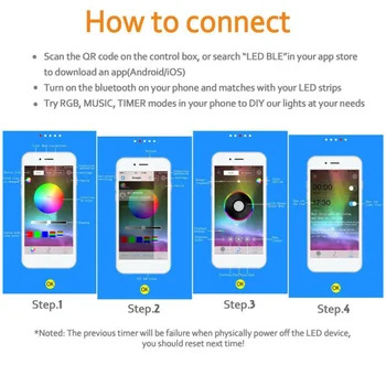 

Strip Kit Atmosphere lights New High quality 4 pcs Music Control RGB Parts