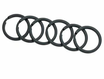 

1000pcs Black Gun Color 25MM Keychain Iron Alloy Key Ring Accessories for women men