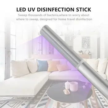 

LED UVC Disinfection Lamp for home Portable UV Light Tube UV LED Light Two Modes Handheld Disinfection lamp Sterilization Tool