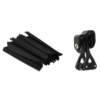 

50 Pcs Arrows Vanes 4 Inch Plastic Feather Fletching & 1 Pcs Archery Compound Bow Splitter Roller Bow String Separator
