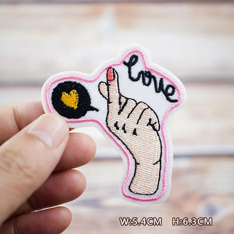 Lucky Girl Okay DIY Patches Embroidery For T-Shirt Iron On Appliques Clothes Jeans Stickers Badges Parche Japanese Fish 