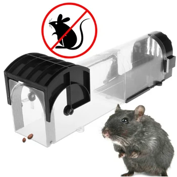 

Ransparent Reusable Mousetrap Outdoor Indoor Garden Mice Catcher Live Rodent Control