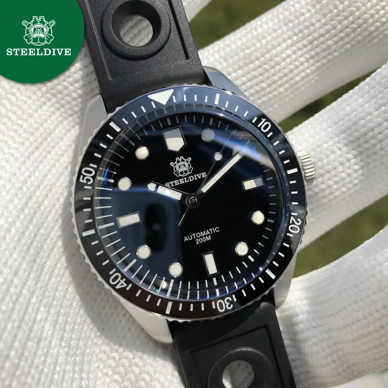 STEELDIVE 1965 Для мужчин s механические NH35 двигаться t дайверские часы световой автоматические 42 мм для