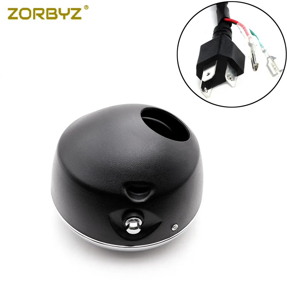 ZORBYZ " Moto7rcycle аксессуары Ангел глаз светодиодный фара передняя фара для Harley Honda Kawasaki на заказ