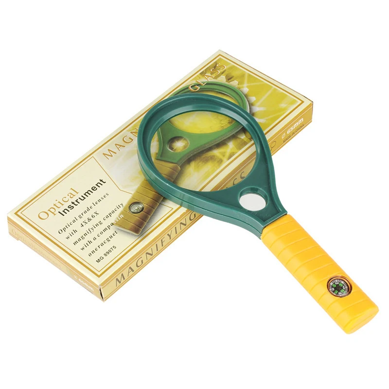 

Magnifying Glass Handheld Magnifier with UV Light LED Light Reading Exploring Inspection#