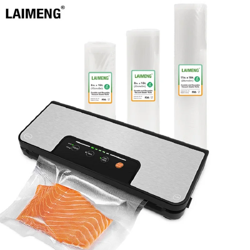 Vacuum-Sealer Food-Storage LAIMENG Packer Vide Sealed-Roll-Foil-S290 Ul with Roll-Holder