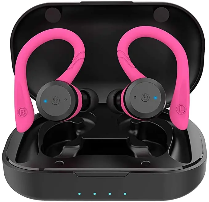 True Wireless Earbuds Bluetooth 5.0 Headphones IPX7 Waterproof Sports in Ear Headsets with Charging Case Micro Noise Cancelling