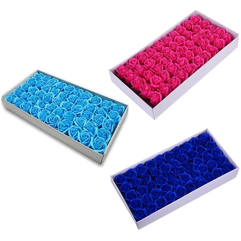 

50Pcs Diameter Soap Rose Head Beauty Wedding Valentine's Day Gift Wedding Bouquet Home Decoration Hand Flower Art