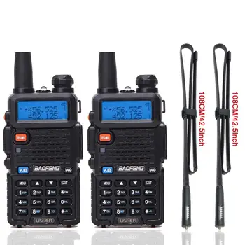 

2PCS Baofeng UV-5R Walkie Talkie bf uv5r cb radio handheld long range Comunicador Transmitter Transceiver Two Way Radio+ headset