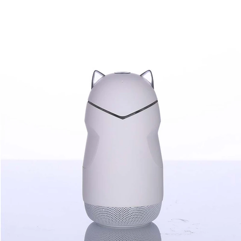 Мини Bluetooth Портативный супер бас беспроводной TF карта воспроизведения музыки динамик AUX кабель светодиодный светильник форма кошки креативный громкий динамик