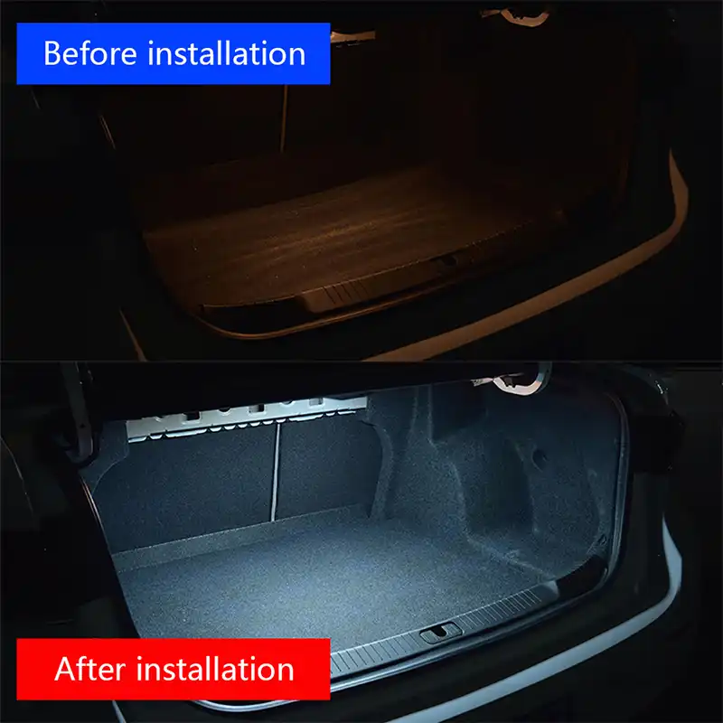 carctr universal usb luces de techo para coche interior maletero lamparas de luz de lectura blanco azul estilo led coche recargable luz de la noche