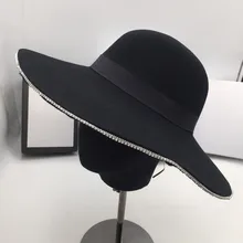 Новая шерстяная Женская шапочка для бассейна в форме колокольчика, рыбацкая шляпа фетра